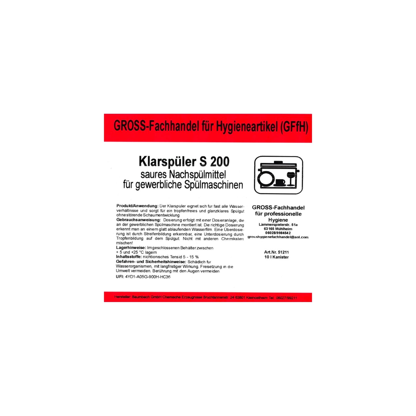 Klarspüler S 200