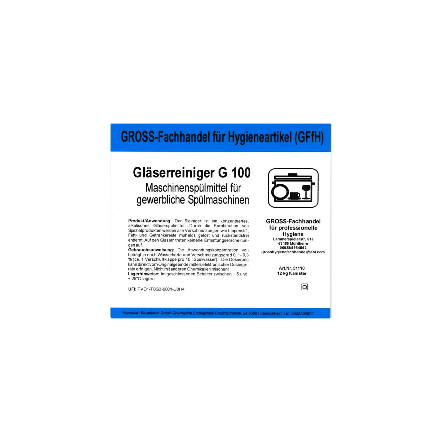 Gläserreiniger G100